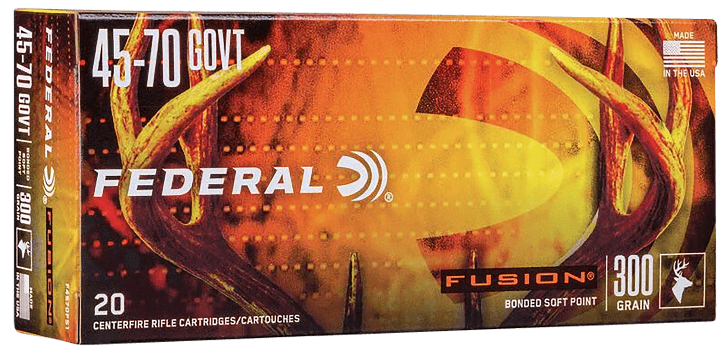 Federal F4570FS1 Fusion 45-70Gov 300gr Bonded Soft Point 20rd Box
