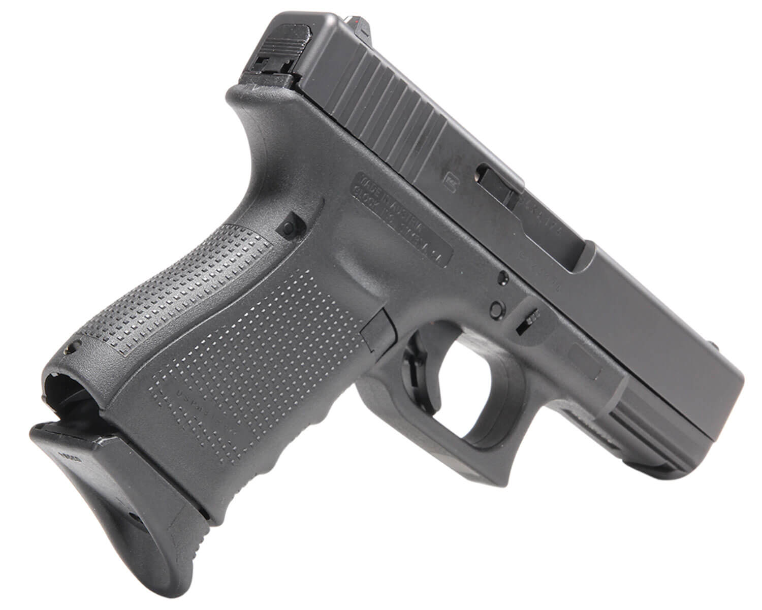 Pachmayr 03894 Grip Extender Extended Compatible w/ Glock 17/18/19/22/23/24/25/31/32/34/35/37 Black Polymer 2 Per Pack - Image 3