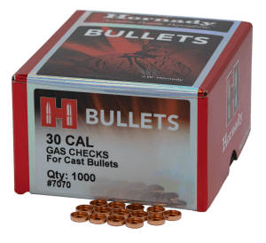 Hornady 7070 Crimp-On Gas Checks 30 Cal Cast Bullets/ 1000 Per Box