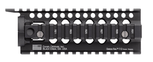 Daniel Defense 0100510001 Omega Rail 7" Carbine Length Style Made of Aluminum with Black Anodized Finish & Picatinny Rail for AR-15