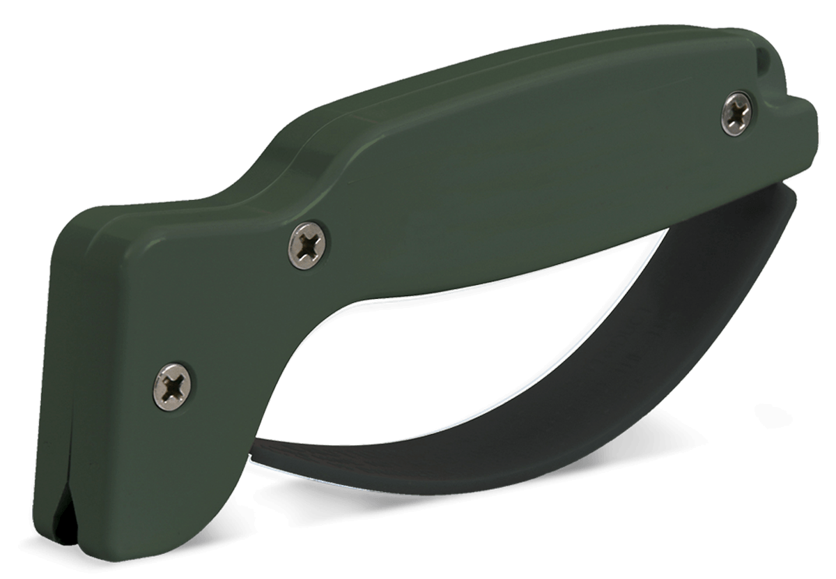 AccuSharp 008C Sharpener Hand Held Hard Diamond Sharpener Ergonomic Olive Drab Handle