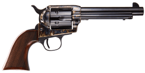 Taylors & Company 550813DE Smoke Wagon Deluxe 45 Colt (LC) Caliber with 5.50" Blued Finish Barrel 6rd Capacity Blued Finish Cylinder Color Case Hardened Finish Steel Frame Checkered Walnut Grip & Overall Taylor Polish