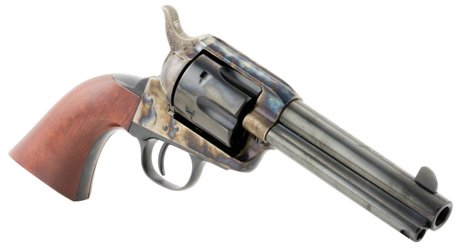 Taylors & Company 550887 1873 Cattleman SAO 45 Colt (LC) Caliber with 4.75" Blued Finish Barrel 6rd Capacity Black Finish Cylinder Color Case Hardened Finish Steel Frame & Walnut Grip - Image 3