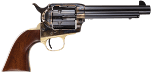 Taylors & Company 550847 Ranch Hand 45 Colt (LC) Caliber with 5.50" Blued Finish Barrel 6rd Capacity Blued Finish Cylinder Color Case Hardened Finish Steel Frame & Walnut Grip