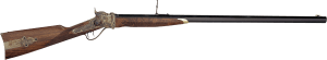 Taylors & Company 210148 1874 Sharps Down Under Sport 45-70 Gov Caliber with 1rd Capacity 34" Blued Barrel Color Case Hardened Metal Finish & American Walnut Stock Right Hand (Full Size)