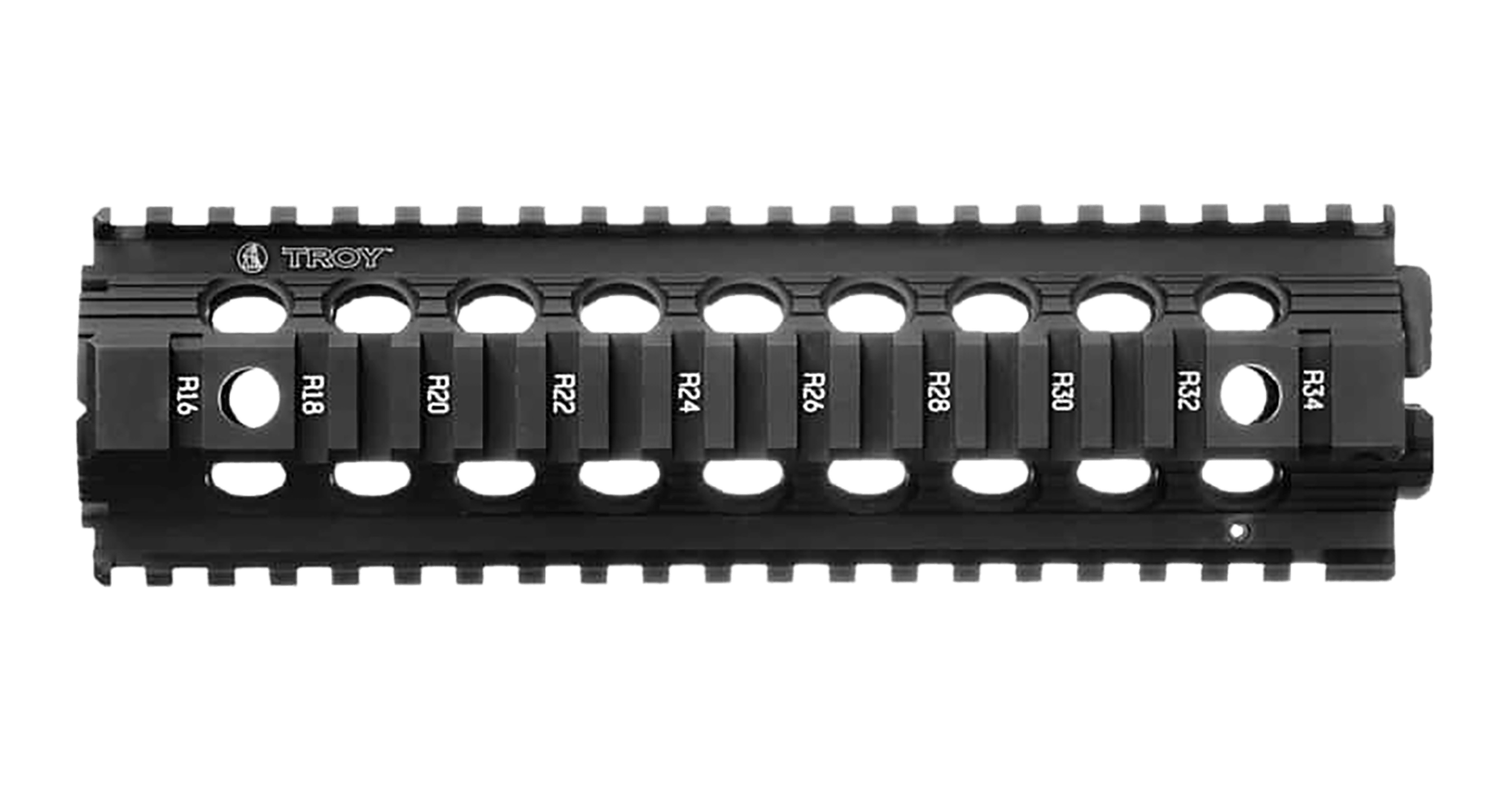 Troy Ind SRAIMRFD9BT00 Drop In Accessory Rail AR-15 Black Hardcoat Anodized Aluminum Troy Ind SRAIMRFD9BT00 Drop In Accessory Rail AR-15 Black Hardcoat Anodized Aluminum