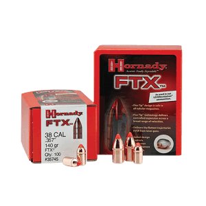 Hornady 35745 FTX 38 Cal .357 140 gr Flex Tip eXpanding 100rd Box/ 15 Case