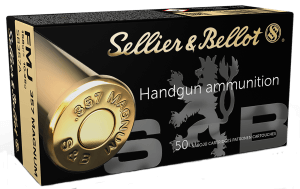 Sellier & Bellot SB357A Handgun 357 Mag 158 gr Full Metal Jacket 50rd Box