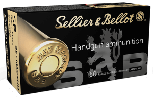 Sellier & Bellot SB357B Handgun 357 Mag 158 gr Soft Point 50rd Box