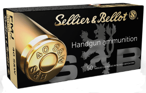 Sellier & Bellot SB40B Handgun 40 S&W 180 gr Full Metal Jacket 50rd Box