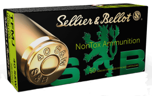 Sellier & Bellot SB40NT Handgun Non-Tox 40 S&W 180 gr Total Full Metal Jacket 50rd Box