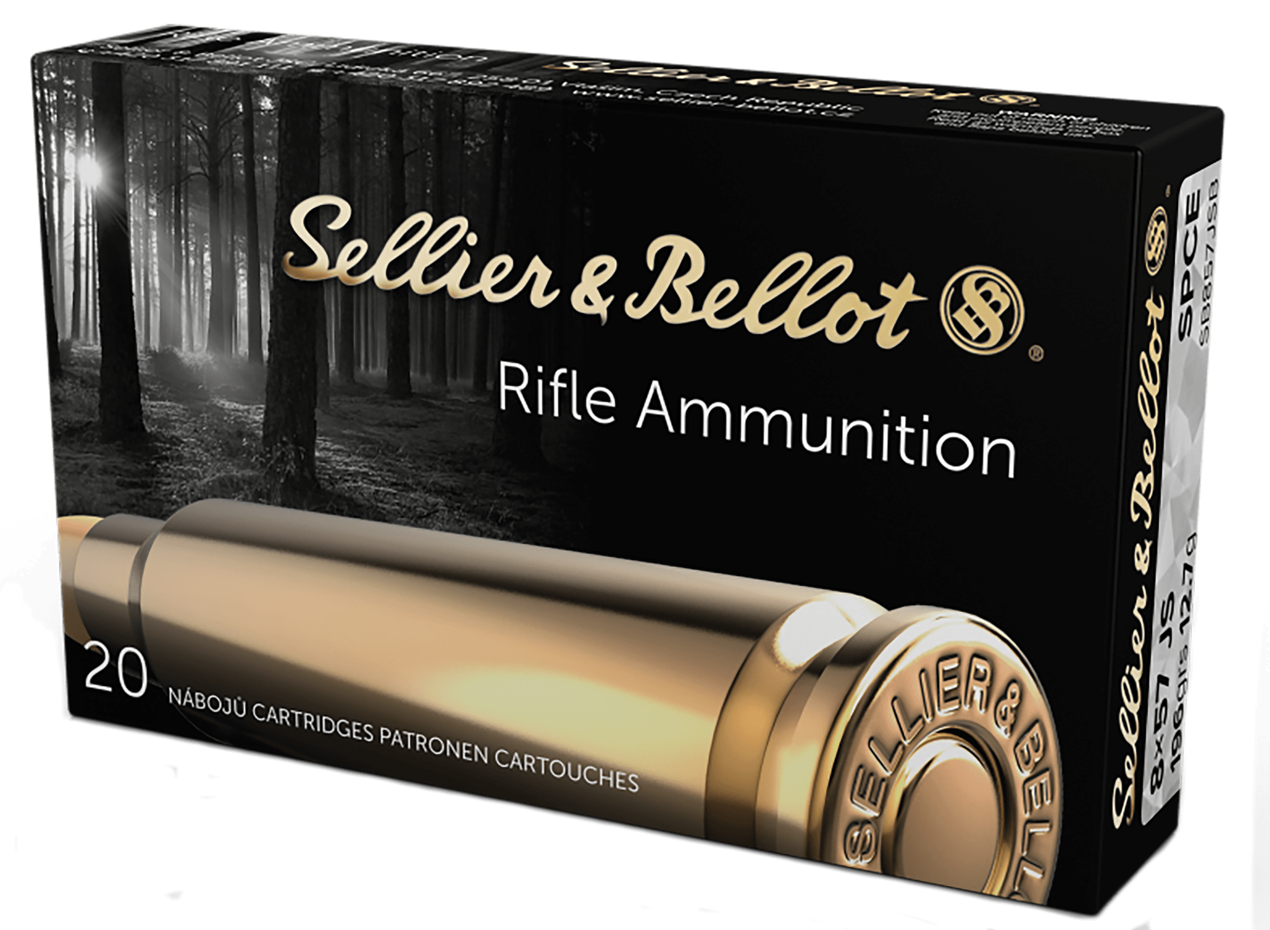 Sellier & Bellot SB857JSB Rifle 8x57 JS 196 gr Soft Point Cut Through Edge 20rd Box