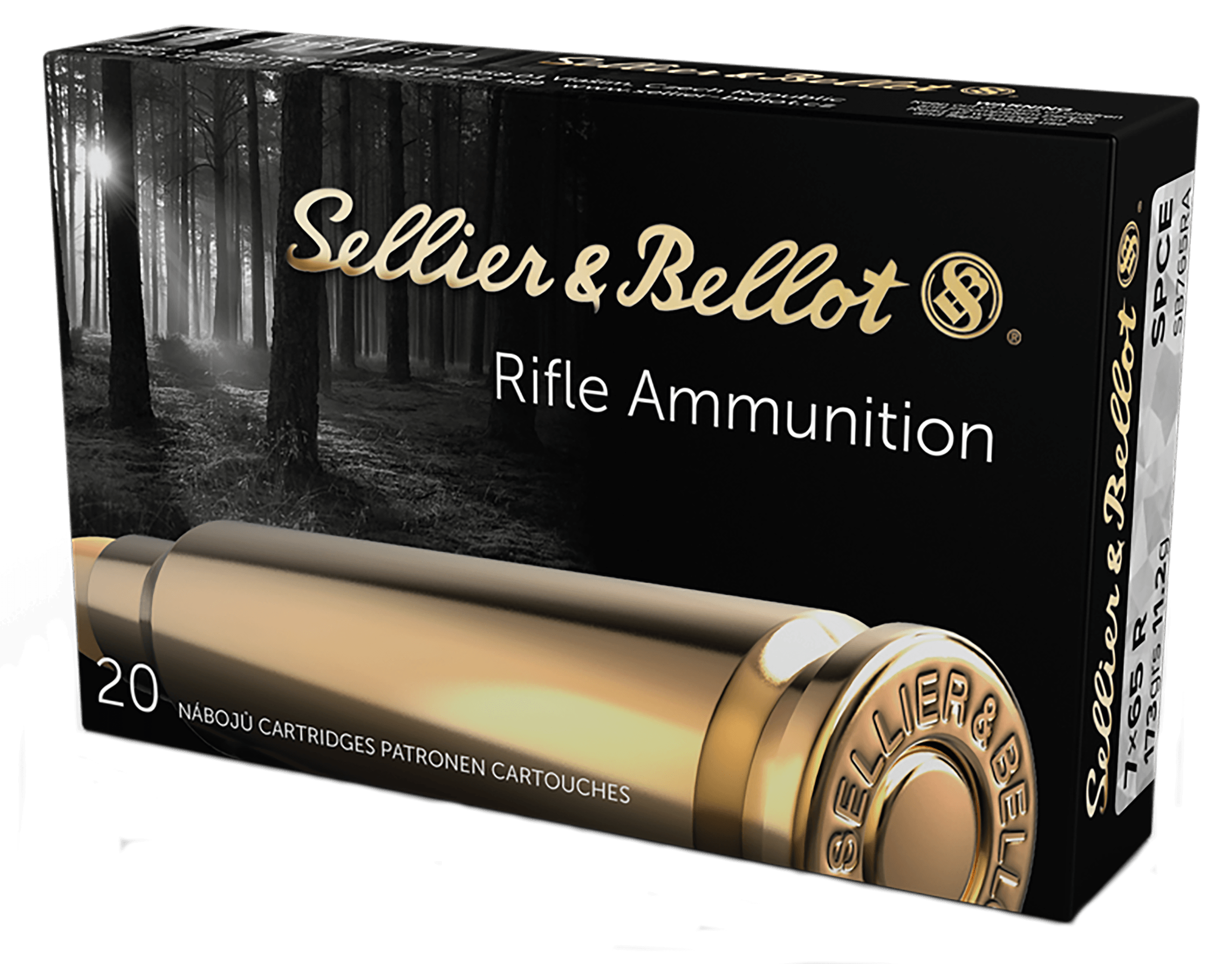 Sellier & Bellot SB765RA Rifle 7x65mmR 173 gr Soft Point Cut Through Edge 20rd Box