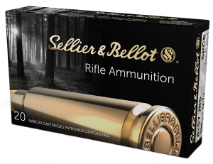 Sellier & Bellot SB857JRSA Rifle 8mm Mauser 196 gr Soft Point Cut Through Edge 20rd Box