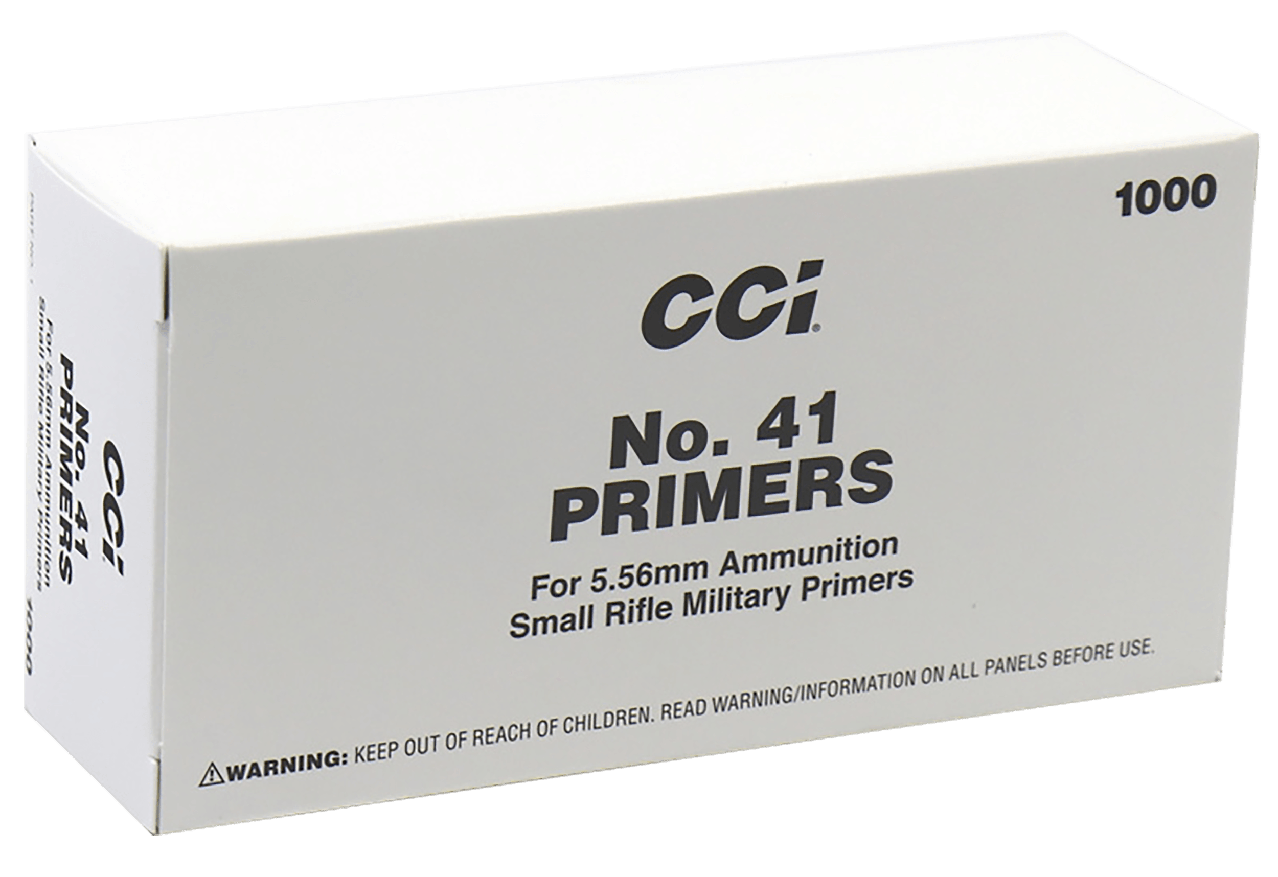 CCI 1 Mil-Spec No. 41 5.56x45mm NATO Rifle/ 1000 Per Box