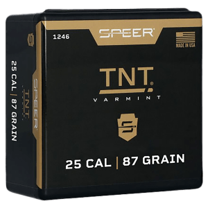 Speer 1246 TNT 25 Cal .257 87 gr Jacket Hollow Point 100rd Box/ 5 Case