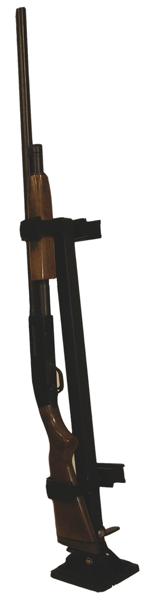 Rugged Gear 10083 Floor Mount Gun Rack Permanent 2 Rifle/Shotgun Black Metal