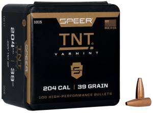 Speer 1015 TNT 204 Cal .204 39 gr TNT Hollow Point 100rd Box/ 5 Case