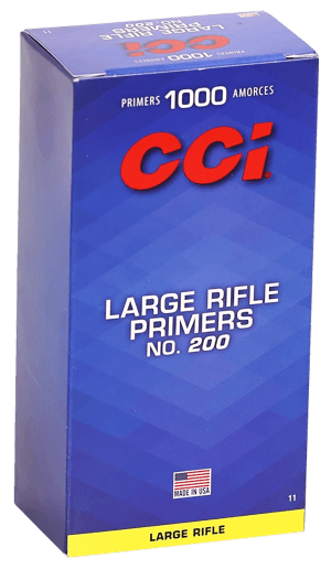 CCI 0011 Standard Rifle No. 200 Large Rifle Multi Caliber/ 1000 Per Box