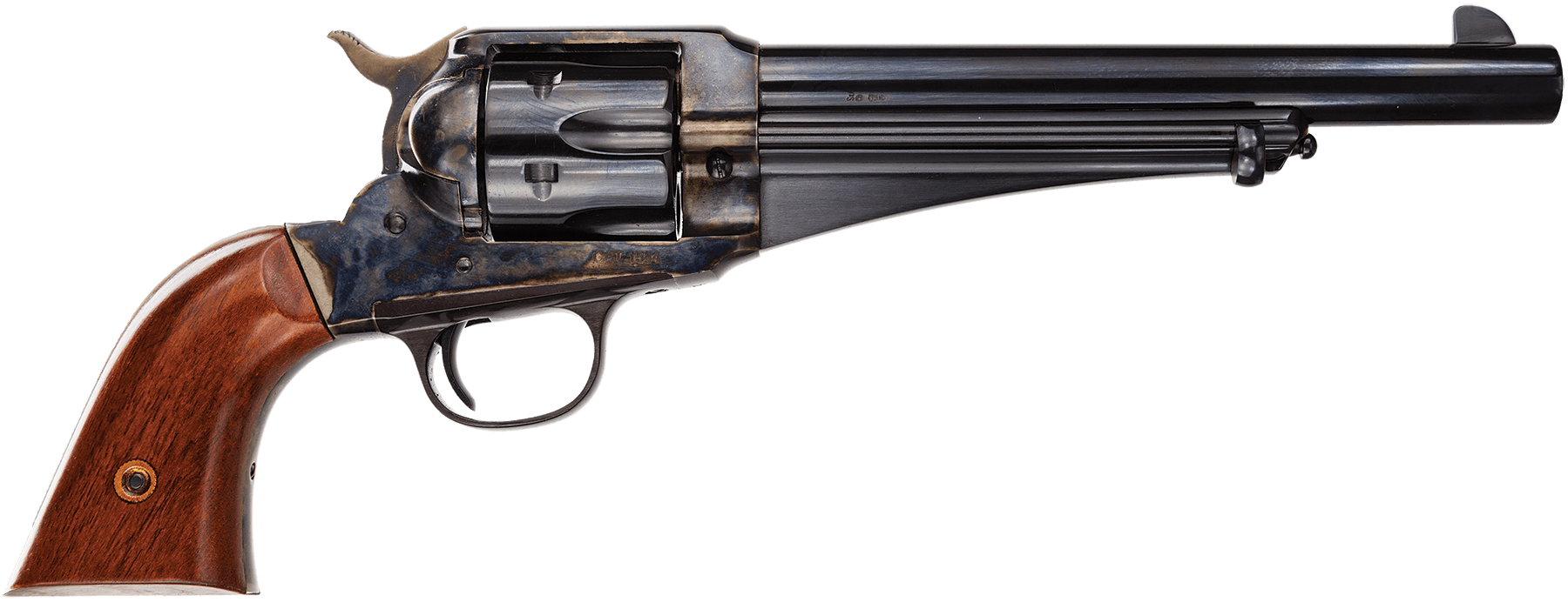 Taylors & Company 550383 1875 Army Outlaw 45 Colt (LC) Caliber with 7.50" Blued Finish Barrel 6rd Capacity Blued Finish Cylinder Color Case Hardened Finish Steel Frame & Walnut Grip