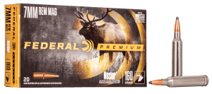 Federal P7RF Premium 7mmRemMag 160gr Nosler Partition 20rd Box