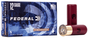 Federal F127RS Power-Shok Shotshell 12 Gauge 2.75" 1 oz Rifled Slug Shot 5rd Box