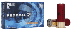 Federal F13000 Power-Shok Magnum 12Gauge 2.75" 12Pellets 1 7/16oz 00BuckShot 5 Per Box