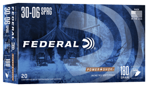Federal 3006B Power-Shok 30-06Springfield 180gr Jacketed Soft Point 20rd Box