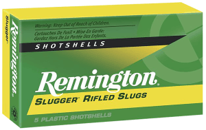 Remington Ammunition 20302 Slugger  12 Gauge 2.75" 1 oz Rifled Slug Shot 5 Per Box/ 50 Cs
