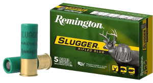 Remington Ammunition 20300 Slugger  12 Gauge 2.75" 1 oz Rifled Slug Shot 5 Per Box/ 50 Cs