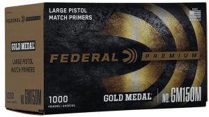 Federal GM150M Gold Medal Premium Large Pistol Multi Caliber Handgun 1000 Per Box