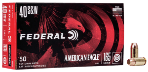 Federal AE40R3 American Eagle Handgun 40S&W 165gr Full Metal Jacket 50rd Box