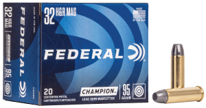 Federal C32HRA Champion Training 32H&R Mag 95gr Lead Semi Wadcutter 20rd Box