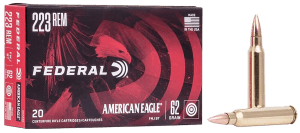 Federal AE223N American Eagle Rifle 223Rem 62gr Full Metal Jacket Boat Tail 20rd Box