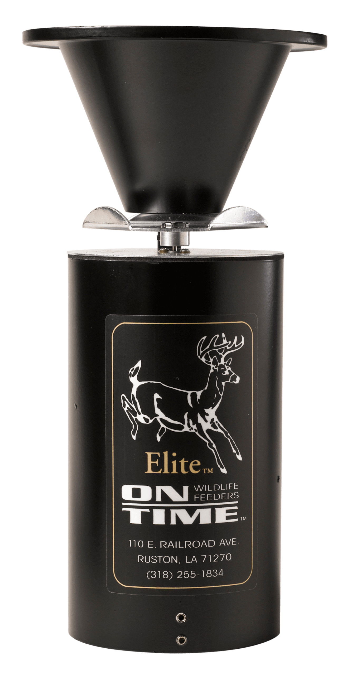 On Time 11113 Elite Lifetime Feeder Timer Only Waterproof Black Aluminum 3 Motor Speeds 1-6 Feeding Times with 1-30 Second Duration Universal Mount Requires 10 AA Batteries (Batteries NOT Included)