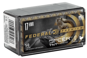 Federal P770 Premium Varmint & Predator 17HMR 17gr Speer TNT Jacketed Hollow Point 50rd Box