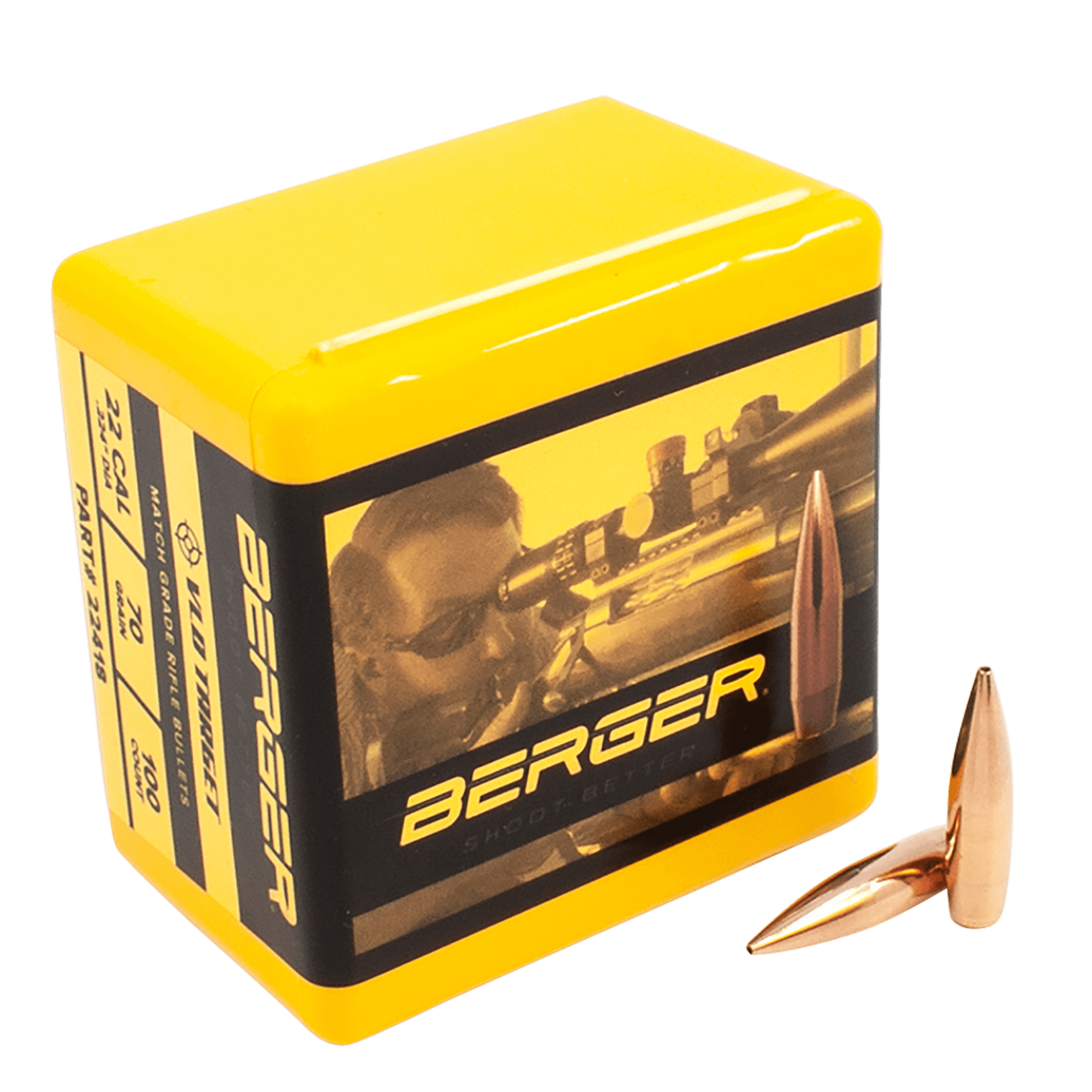 Berger Bullets 22418 VLD Target Long Range 22Cal 70gr 100/Box