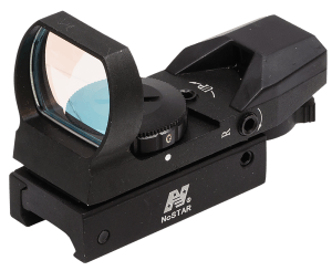 NcStar D4RGB Red & Green Four Reticle Reflex Optic Black Anodized 1 x 0.95"x 1.34" 3 MOA Red/Green Dot Multi Reticle
