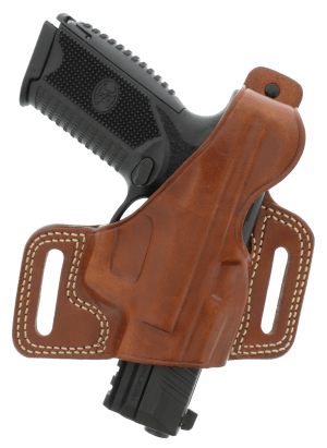 Galco SIL212 Silhouette OWB Tan Leather Belt Slide Fits 1911 Fits 3.50" Barrel Right Hand