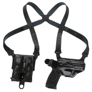 Galco MC248B Miami Classic Shoulder System Size Fits Chest Up To 56" Leather Fits Sig P220 Fits Sig P226 Fits Browning BDA Right Hand