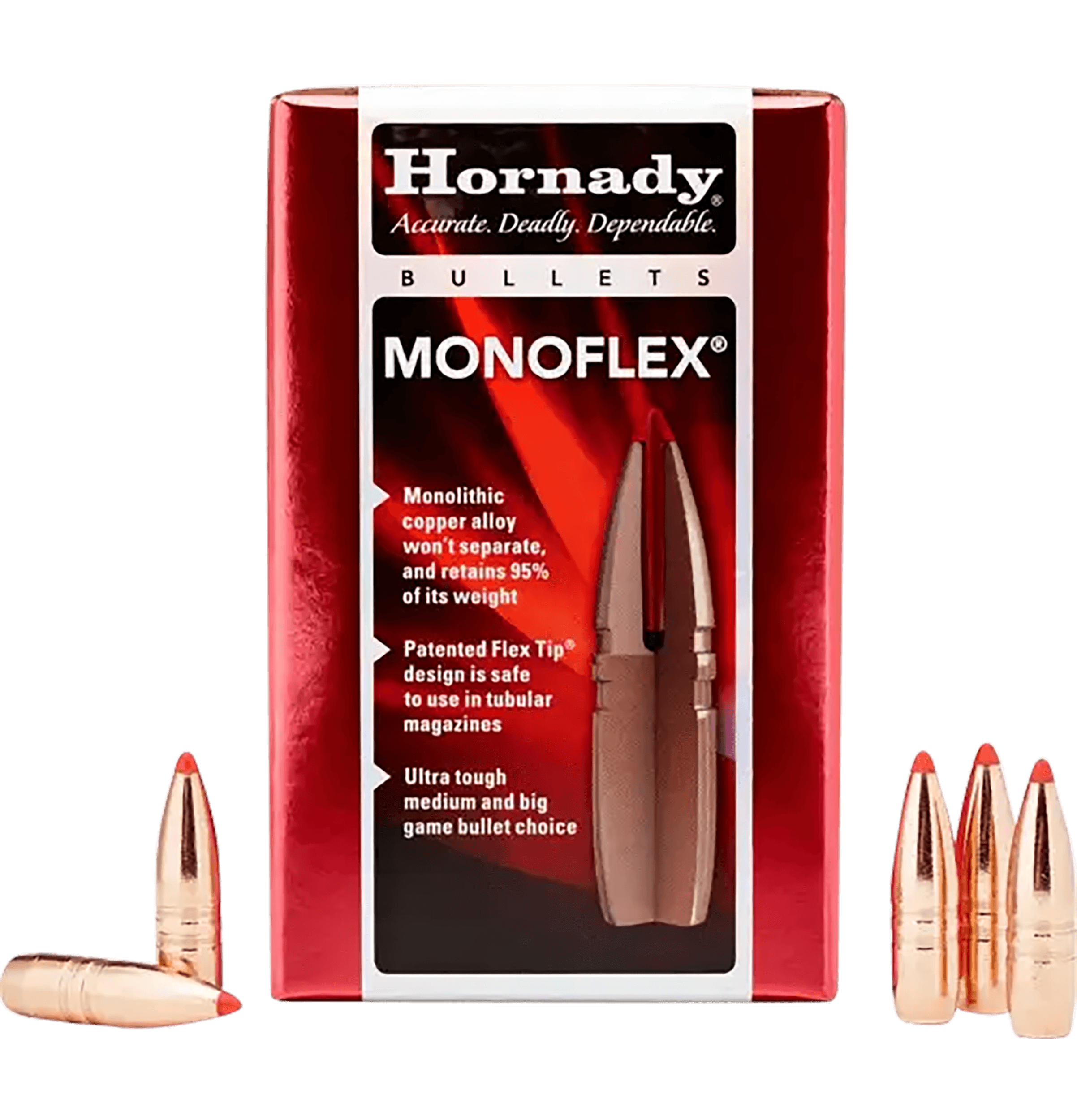 Hornady 45010 MonoFlex 45 Cal .458 250 gr MonoFlex 50rd Box/ 15 Case
