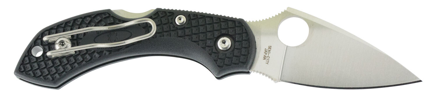 Spyderco C28PBK2 Dragonfly 2 2.25" Folding Clip Point Plain VG-10 SS Blade Black FRN Handle Includes Pocket Clip - Image 2