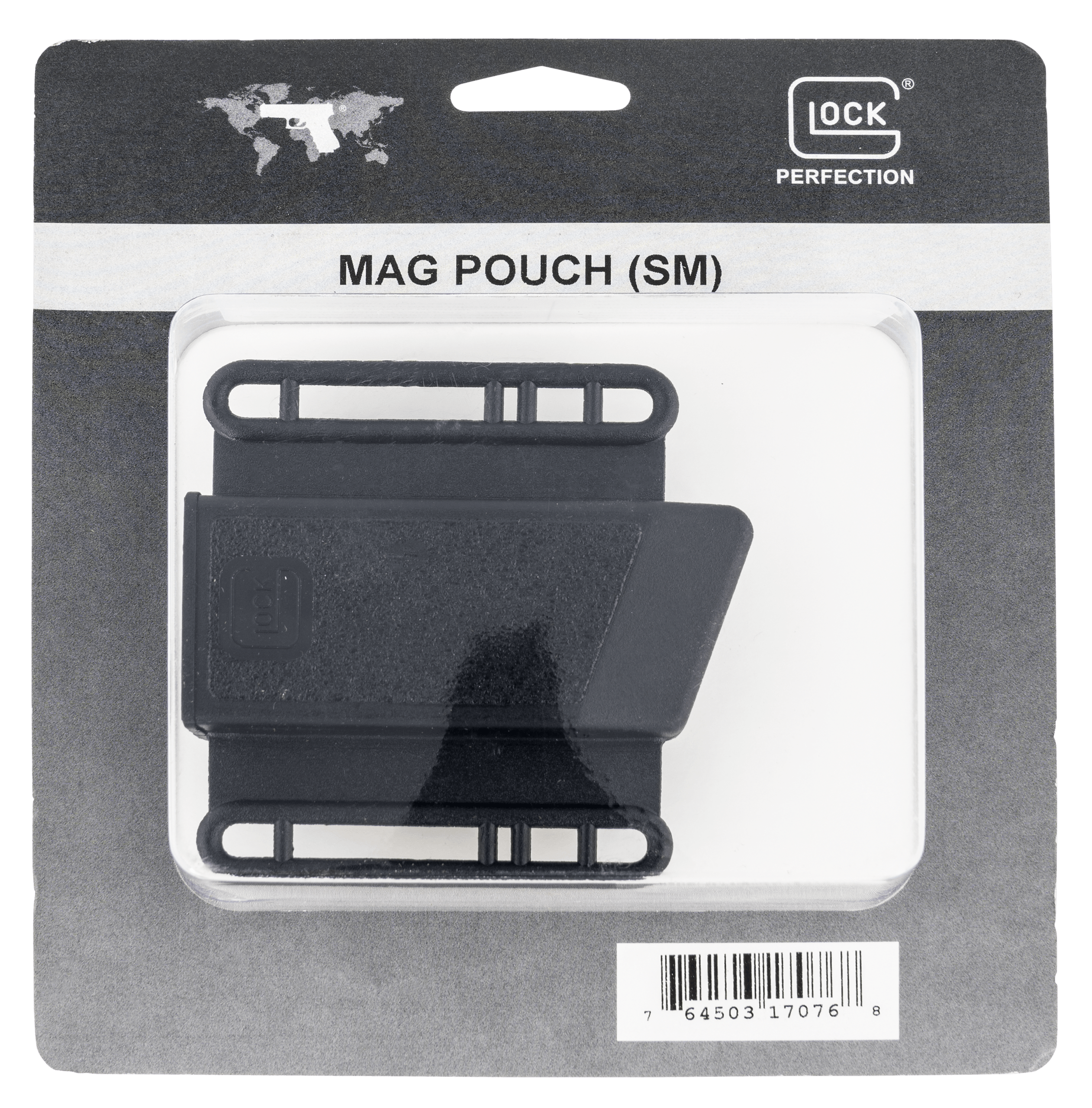 Glock MP17076 Mag Pouch OWB Black Polymer Belt Loop Mount Up To 2.25" Fits G17/19/22/23/36/27/34/35