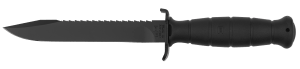 Glock KB17281 Field 7" Fixed Clip Point Plain/Saw Black High Carbon Steel Blade/ Black Textured Trimond Polymer Handle
