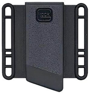 Glock MP03080 Mag Pouch OWB Black Large Polymer Belt Loop Mount Compatible w/Glock 20/21 Ambidextrous