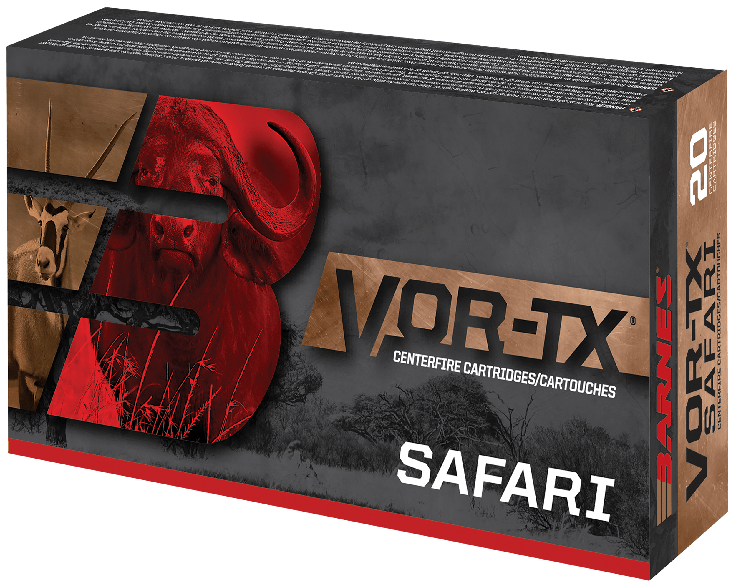 Barnes Bullets 22034 VOR-TX Safari 416Rigby 400gr Barnes TSX Flat Base 20rd Box