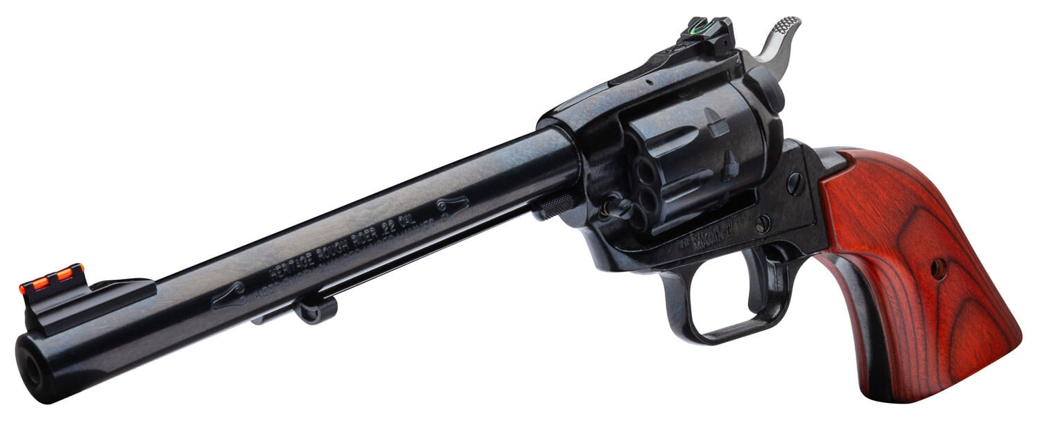 Heritage Mfg RR22999MB6AS Rough Rider 22 LR 22 WMR 9 Shot 6.50" Black Steel Barrel Black Zinc Alloy Frame Black Cylinder Cocobolo Grip Hammer/Thumb Safety Exposed Hammer - Image 3