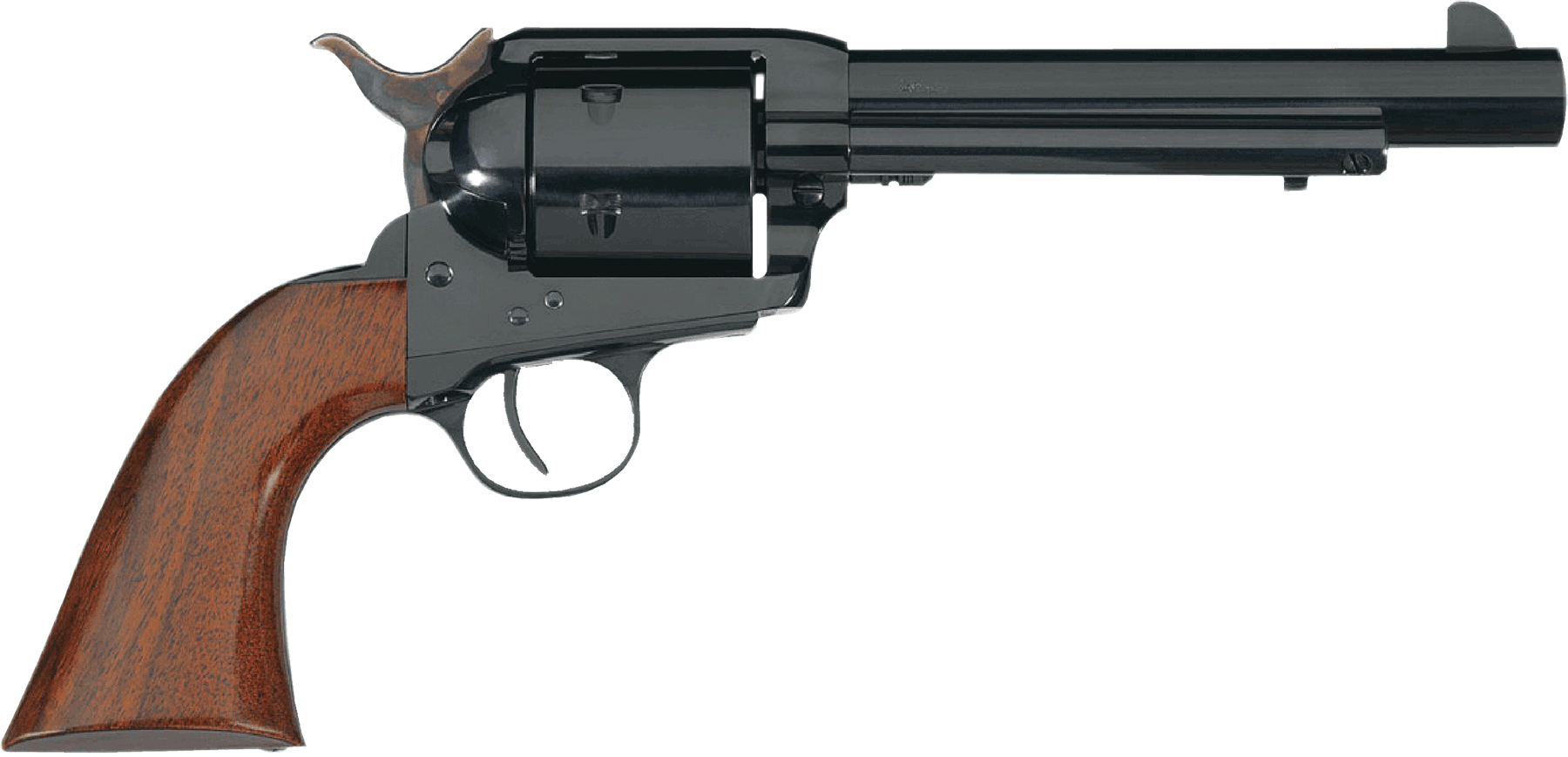 Taylors & Company 550428 1873 Cattleman 44 Rem Mag Caliber with 6" Barrel 6rd Capacity Cylinder Overall Blued Finish Steel & Walnut Army Size Grip
