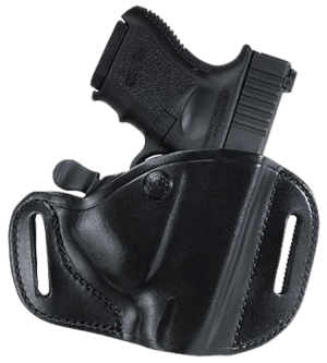 Bianchi 22156 82 CarryLok OWB Size 11D Black Leather Belt Slide Compatible w/Glock 26/27/Ruger Max-9/Taurus GX4 Belt Up to 1.75" Wide Right Hand