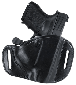 Bianchi 22156 82 CarryLok OWB Size 11D Black Leather Belt Slide Compatible w/Glock 26/27/Ruger Max-9/Taurus GX4 Belt Up to 1.75" Wide Right Hand